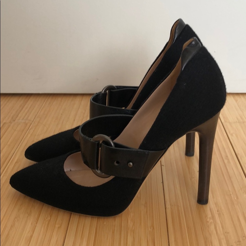 Reed Krakoff winter black stilettos